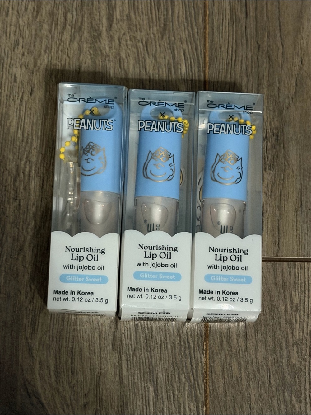 The Crème Shop x Peanuts Nourishing Lip Oil - 3 pack